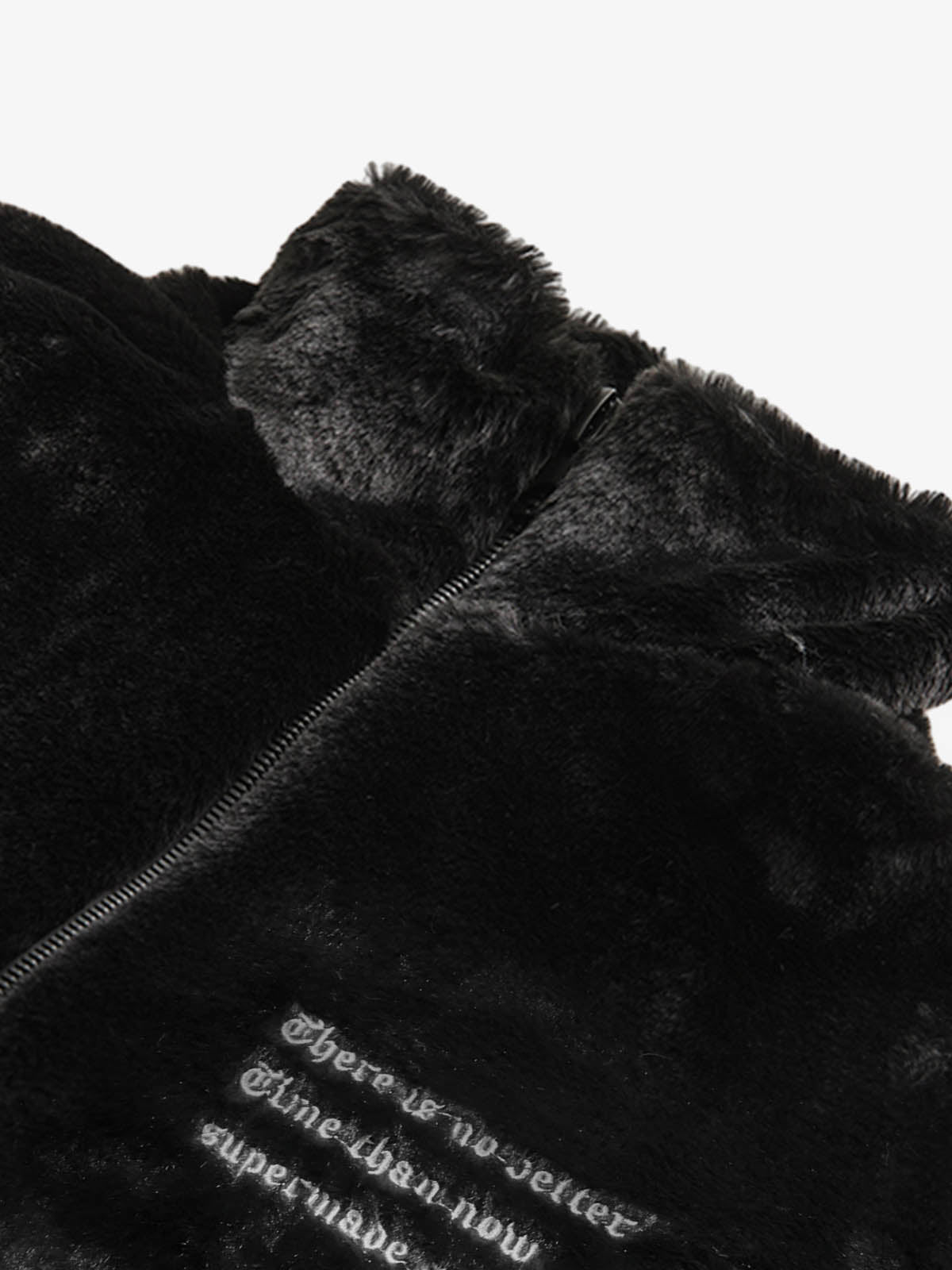 Thesupermade Street Letter Embroidered Fleece Jacket - 1838 