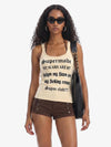 Graphic Text Racerback Slim Fit Tank Top 