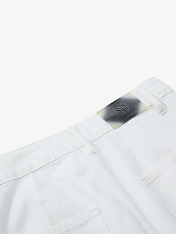 Embroidered Horse Wide Leg Denim Flare Jeans 