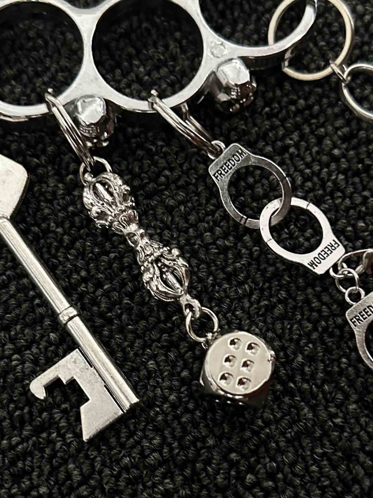 Knuckle Duster Multi-Charm Keychain 