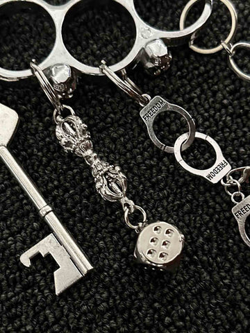 Knuckle Duster Multi-Charm Keychain 