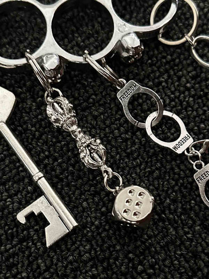 Knuckle Duster Multi-Charm Keychain 