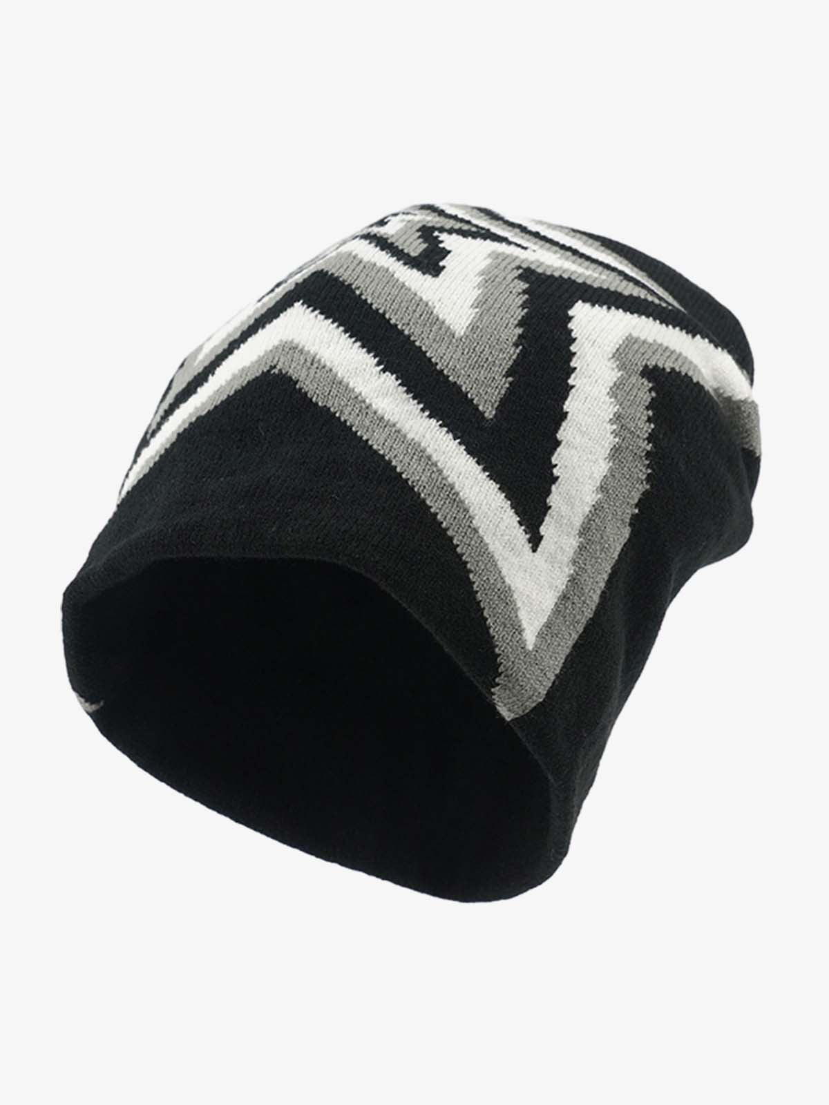 Multiclolor Star Pattern Knit Beanie Hat 