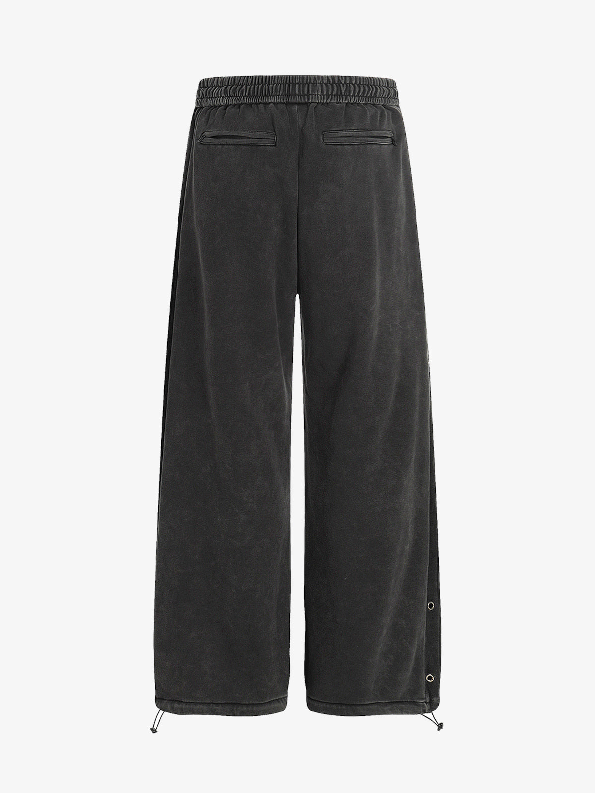 Street Washed Mottled Rivet Letter Print Baggy Sweatpants 