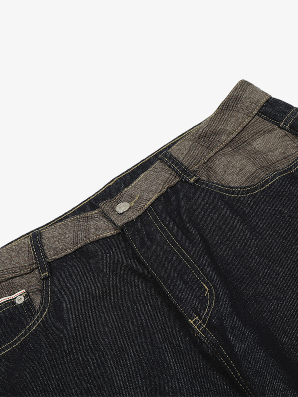Stylish Wide-Leg Denim Trousers with Unique Cuff Design for Modern Fashionistas 