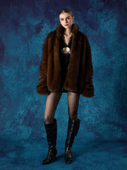 Supermade Embroidered Fur Jacket - 2486 