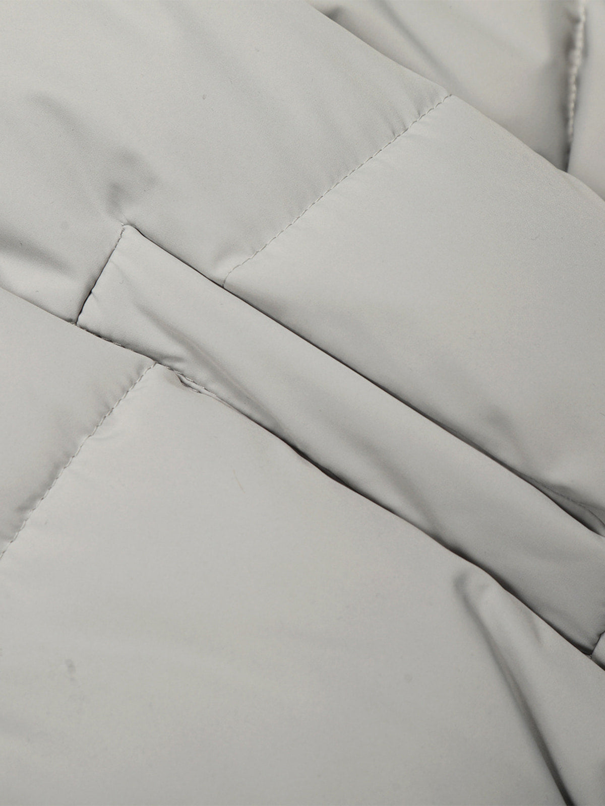 Retro Dark Print Faux Fur Collar Quilted Jacket 