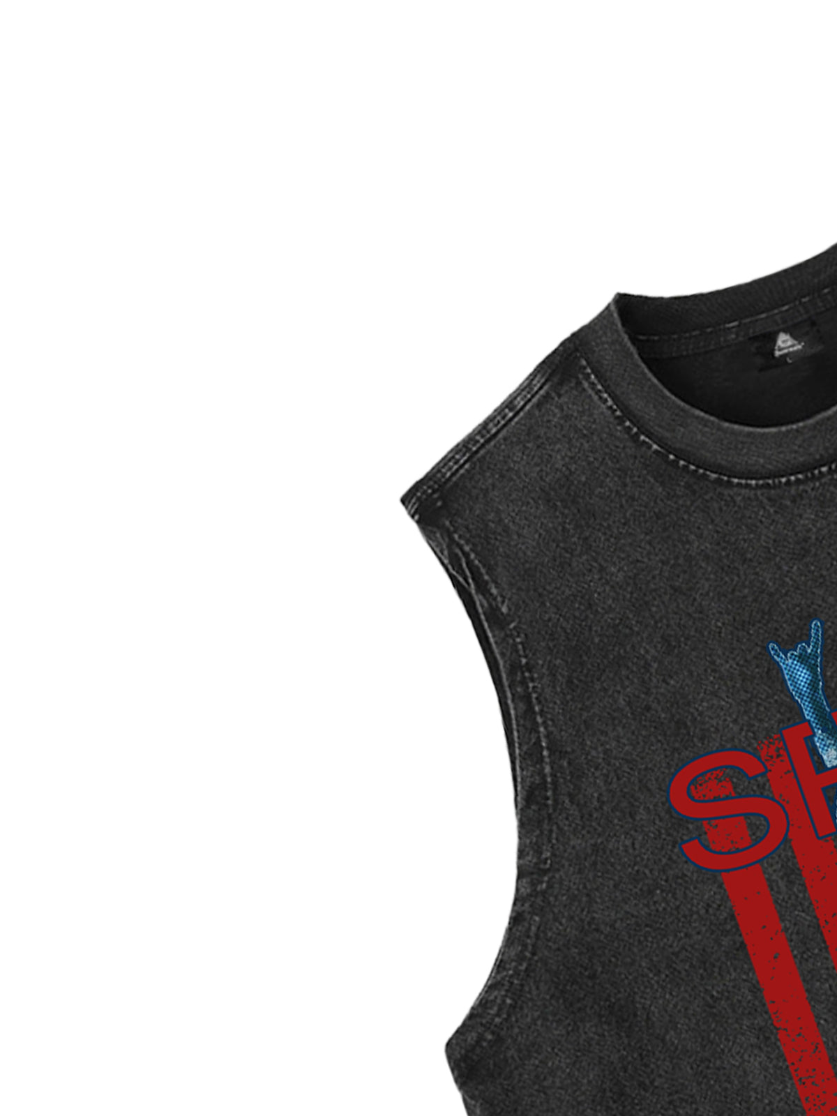 Original Patriotic Rock Tank Top with Iconic Statue Design 