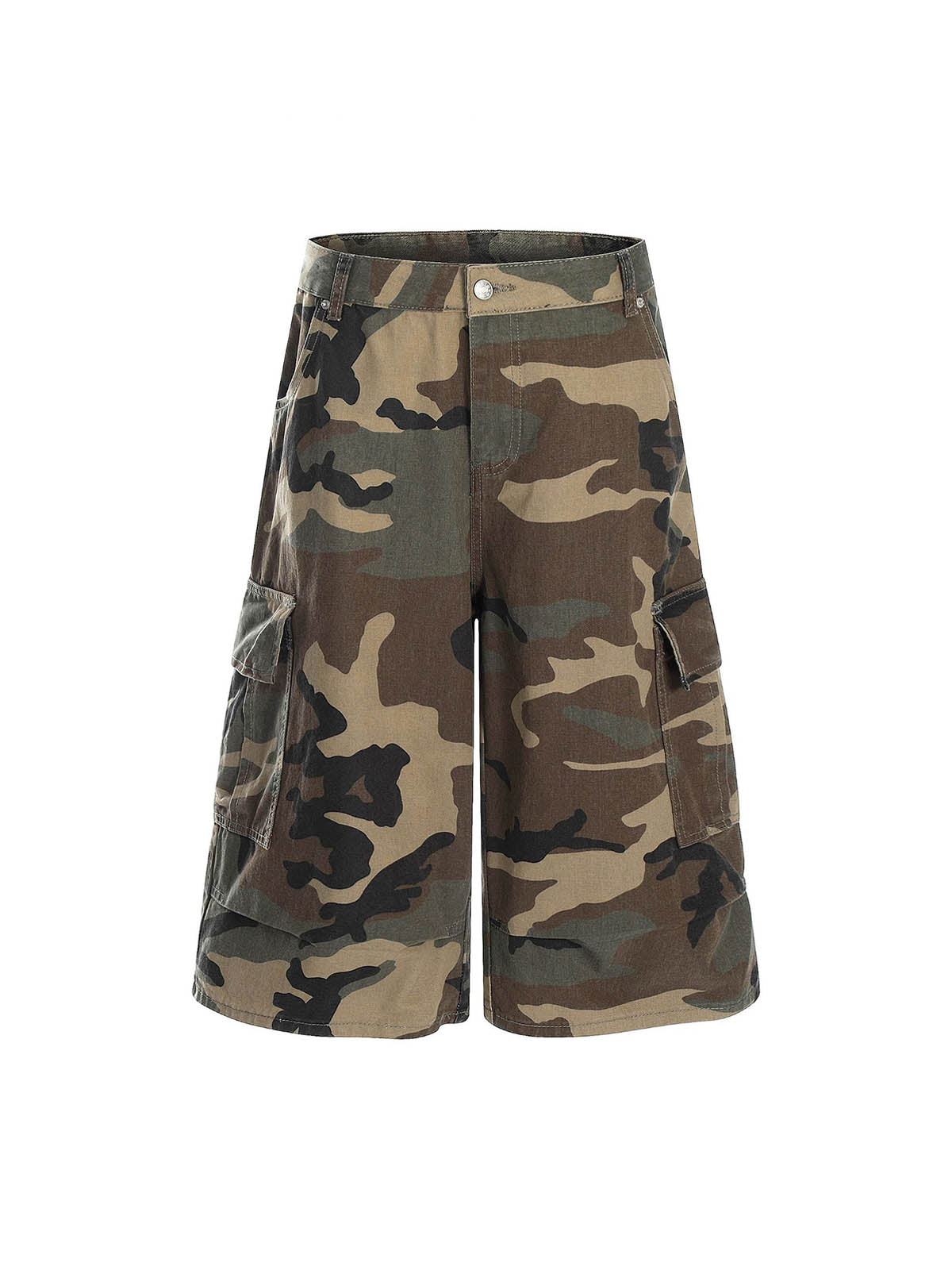 Camouflage Multi-Pocket Cargo Jorts 