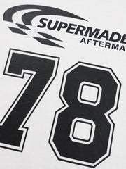 Jersey Digital Print Colorblock Long-Sleeved T-Shirt 