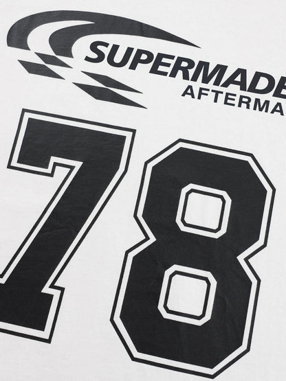 Jersey Digital Print Colorblock Long-Sleeved T-Shirt 