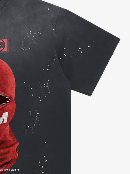 Red Balaclava Graphic T-Shirt 