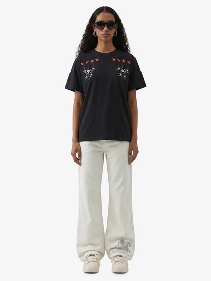 Cyber-Star Gothic Graphic T-Shirt 