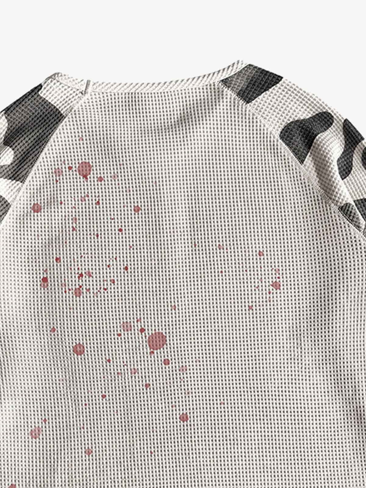Camo Waffle Raglan Long Sleeve Tee