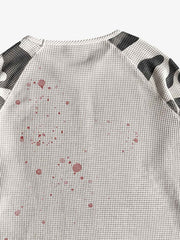 Camo Waffle Raglan Long Sleeve Tee