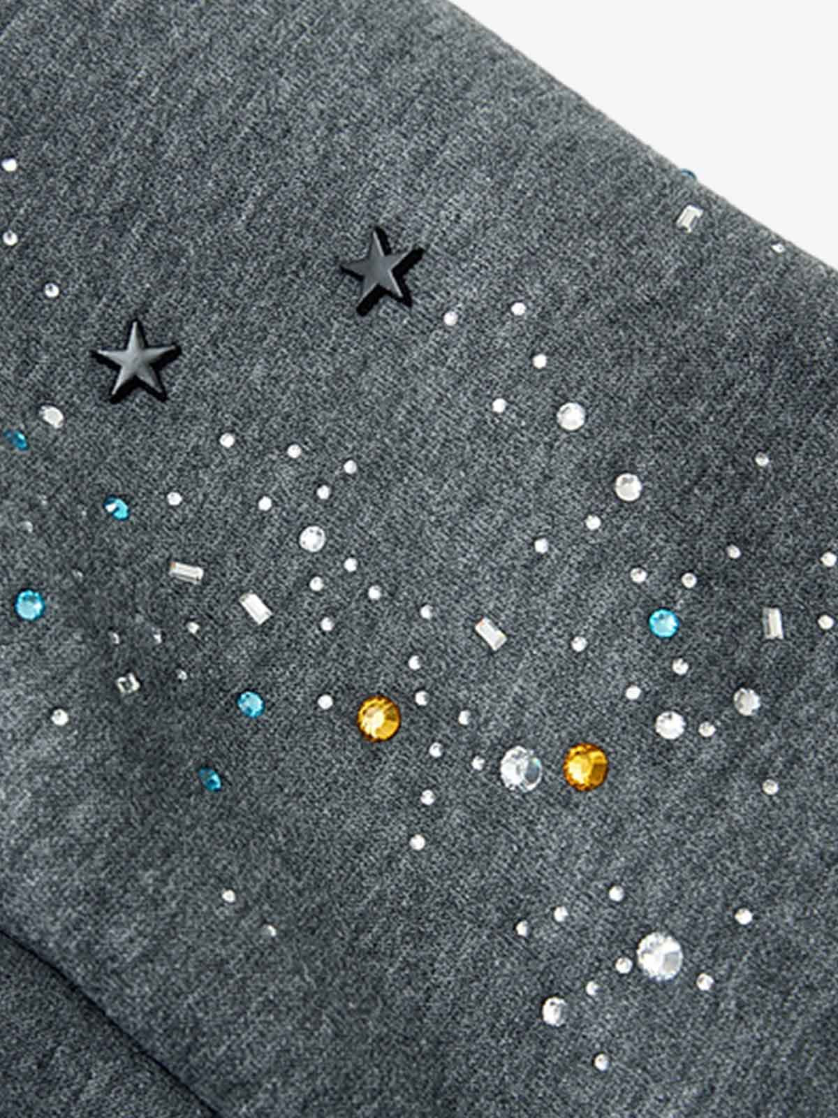 Rhinestone Zip Hoodie