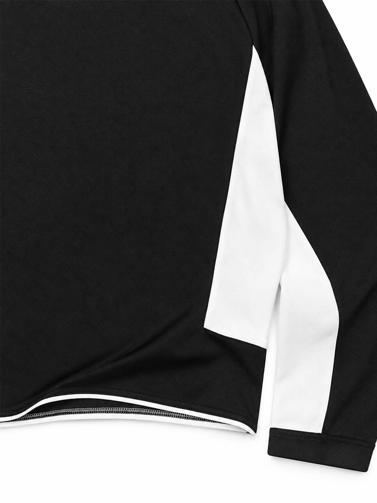 Digital Badge Color Block Sports Long Sleeve Tee