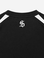 Digital Badge Color Block Sports Long Sleeve Tee