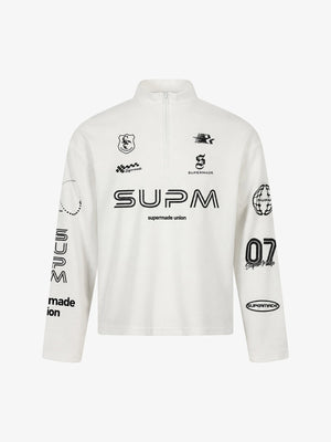 F1 Racing Waffle Half-Zip Tee