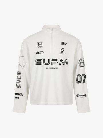 F1 Racing Waffle Half-Zip Tee