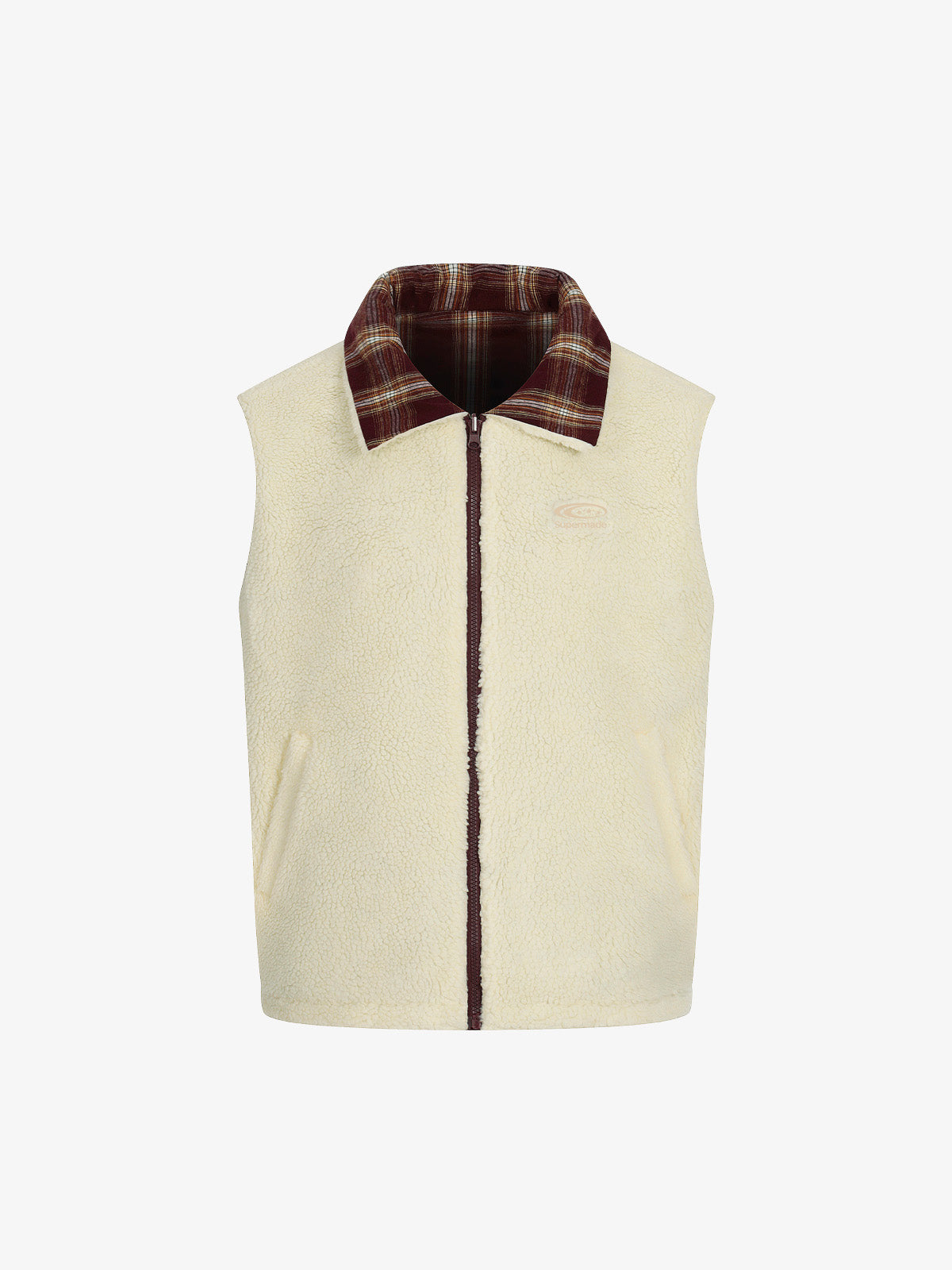 Plaid Vest with Sherpa Collar - Stylish and Warm for Everyday Wear 