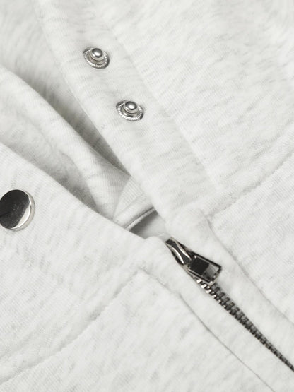 Fleece-Lined Balaclava Zip Up Hoodie 