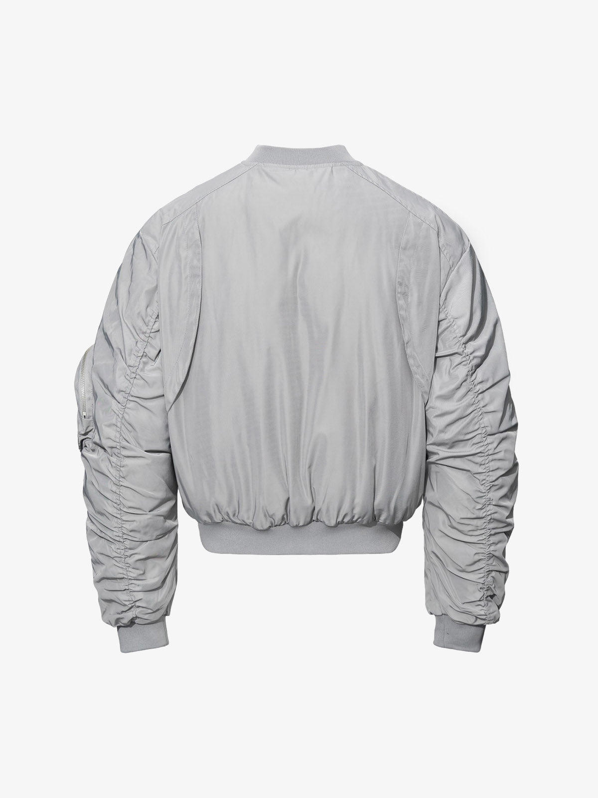 Multi-Zip Insulated Boxy Fit Insulated Bomber Coat