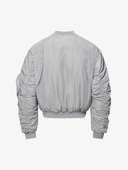 Multi-Zip Insulated Boxy Fit Insulated Bomber Coat