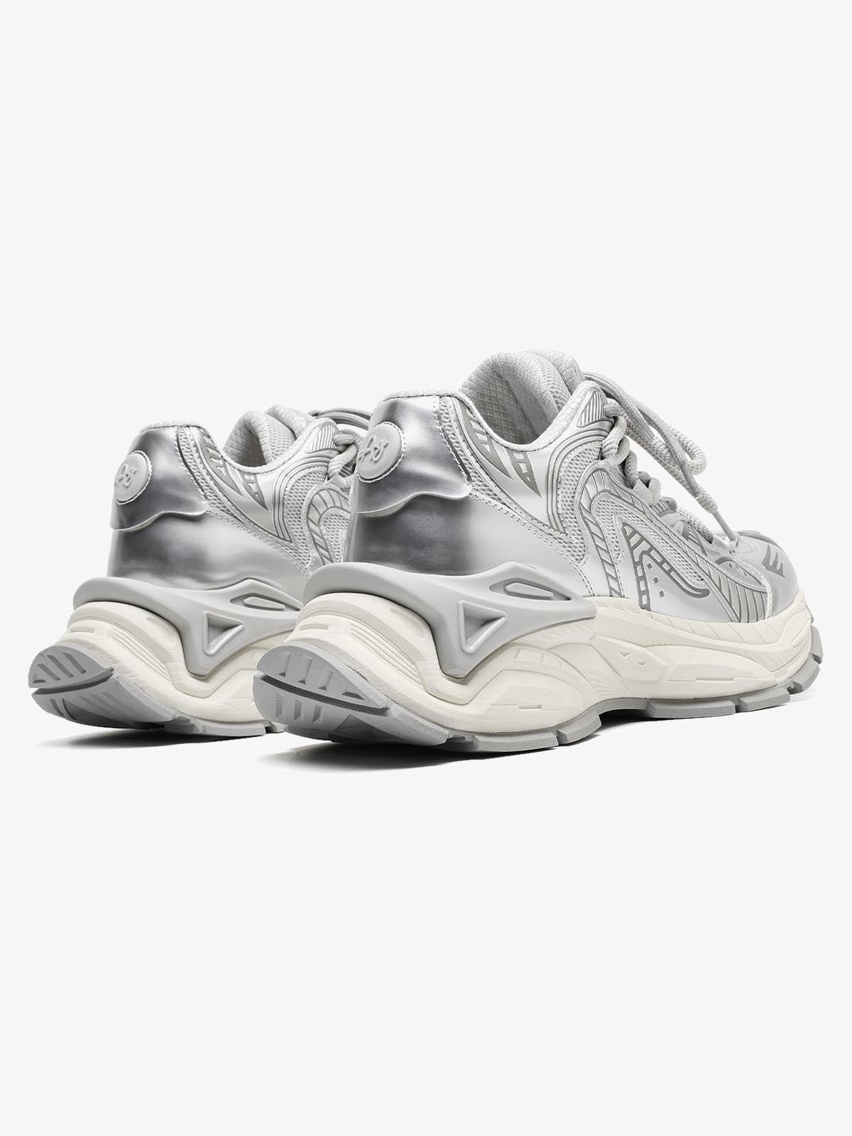 Thesupermade American Retro Invisible Height-enhancing Thick-soled Mecha Sneakers 