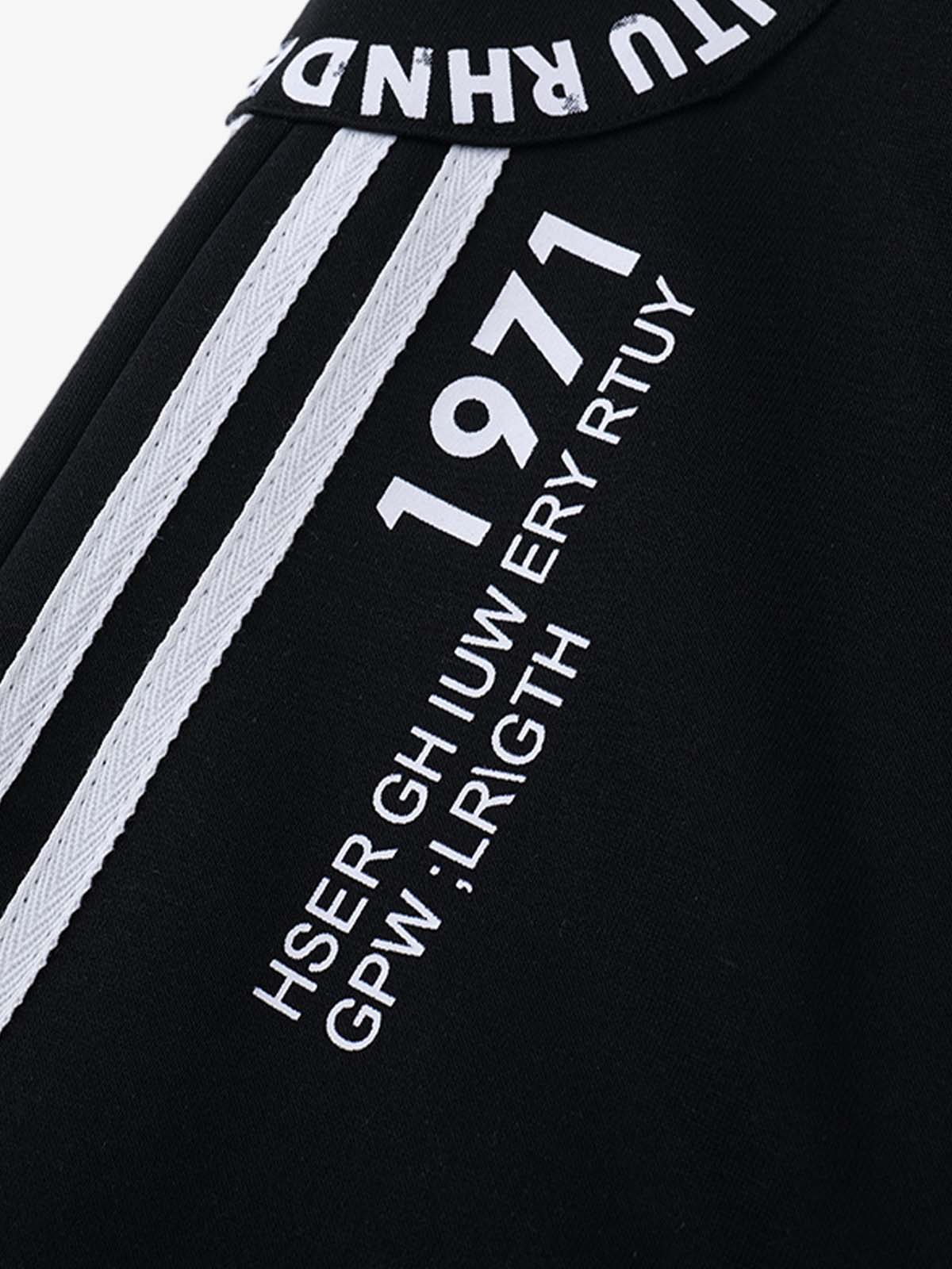 Retro Striped Double Waist Casual Pants 