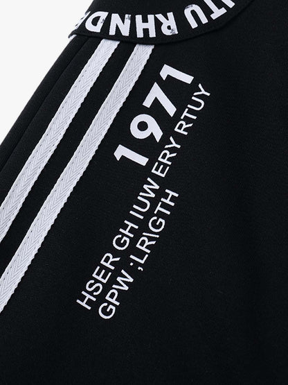 Retro Striped Double Waist Casual Pants 