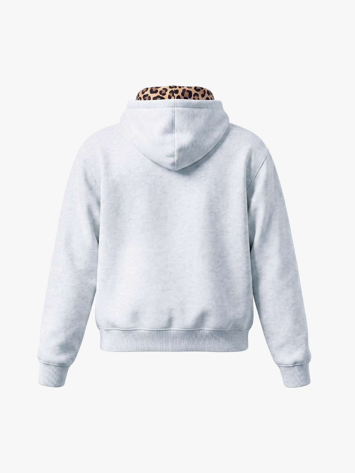 Leoparden-Patchwork-Hoodie & Hosen-Set
