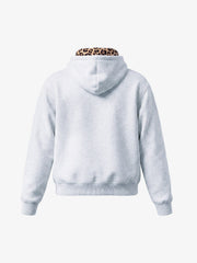 Leoparden-Patchwork-Hoodie & Hosen-Set