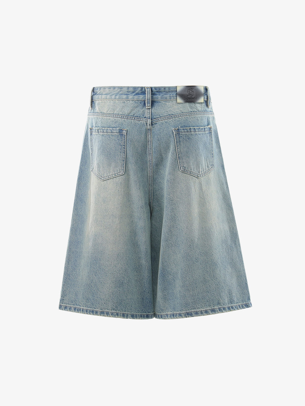Dollar Appliqué Denim Shorts