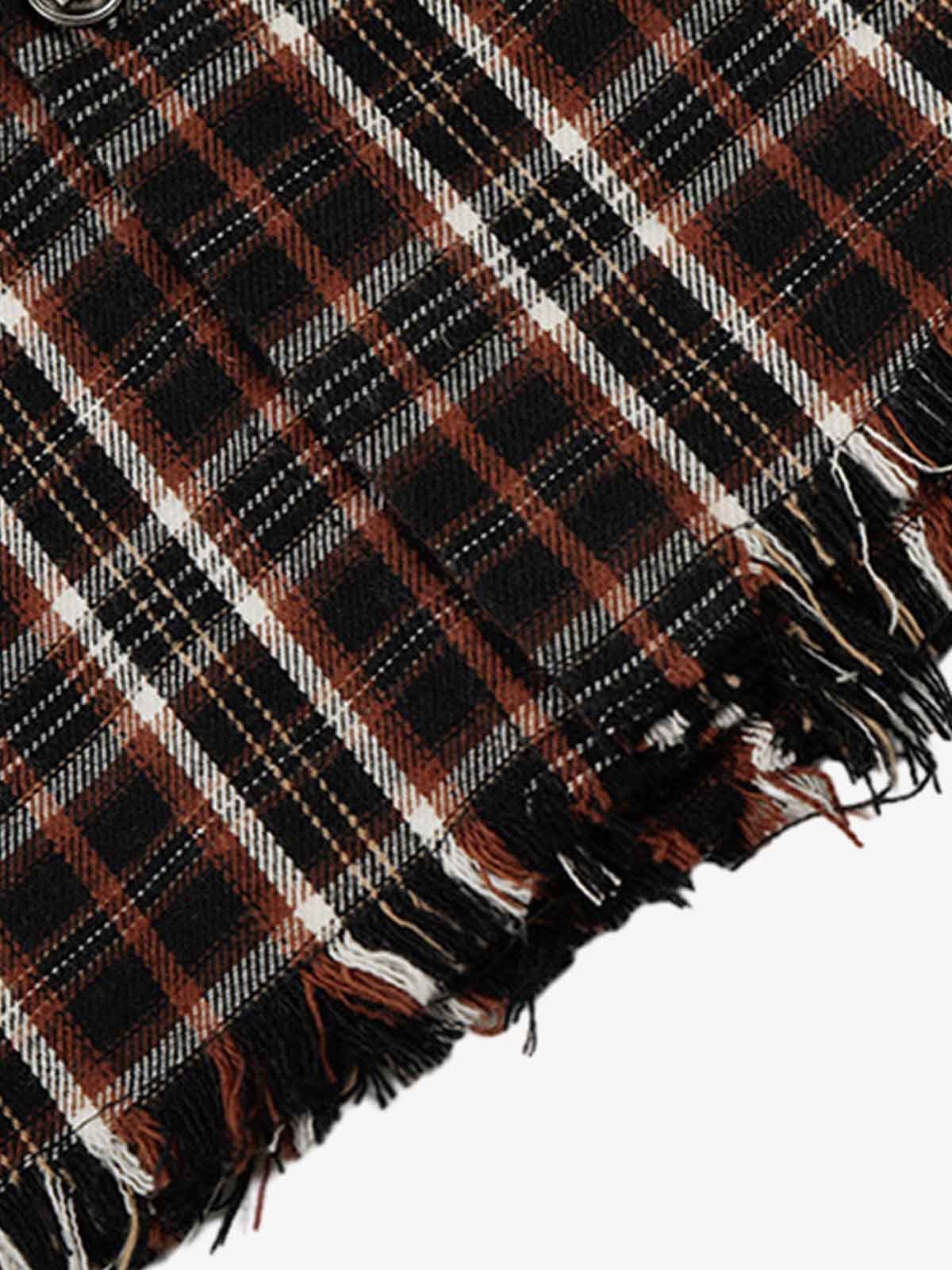 Frayed Plaid Short-Sleeve Shirt 