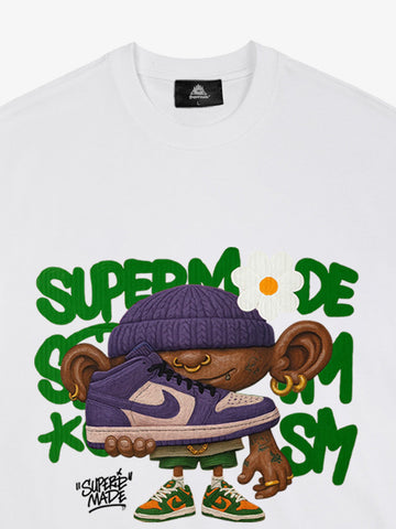 Street Cartoon Sneaker Graffiti Sneaker T-shirt 