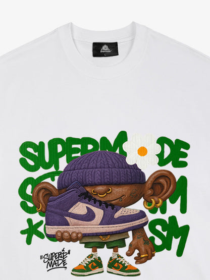 Thesupermade Cartoon Graffiti Sneaker Lovers T-shirt 