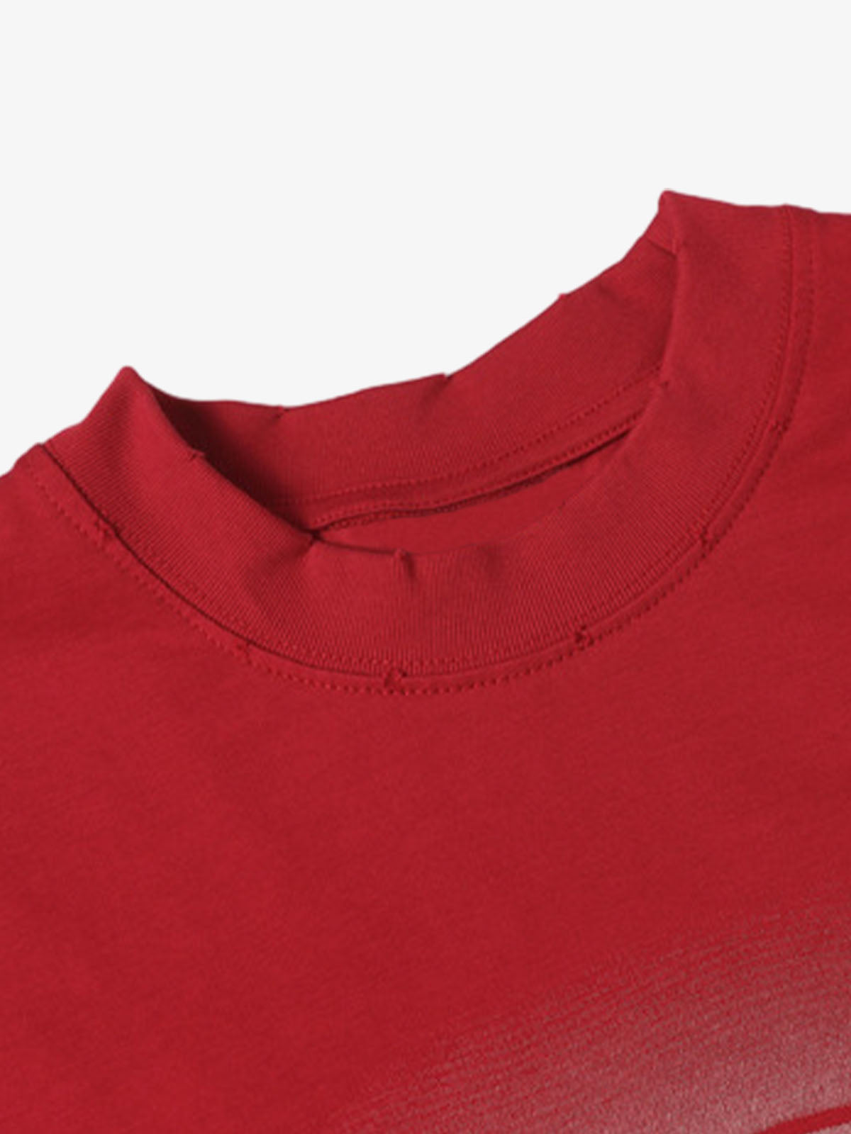 Patch Embroidery Spray Painting Gradient T-shirt 