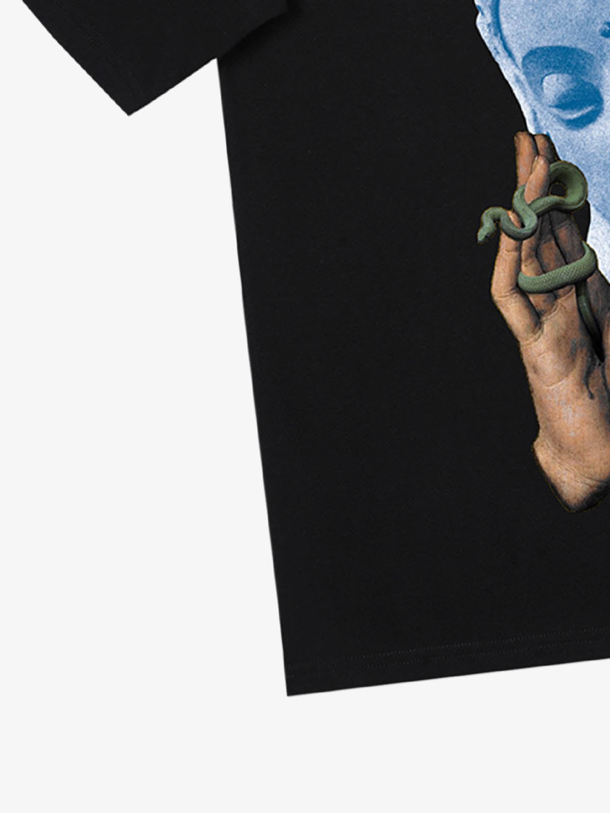 Snake and Sword Graphic T-Shirt with Bold Statement Design 