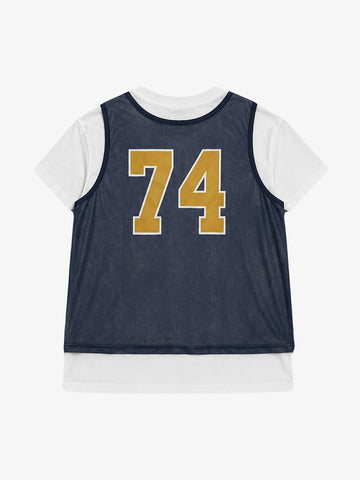 Layered Paneled Basketball Jersey