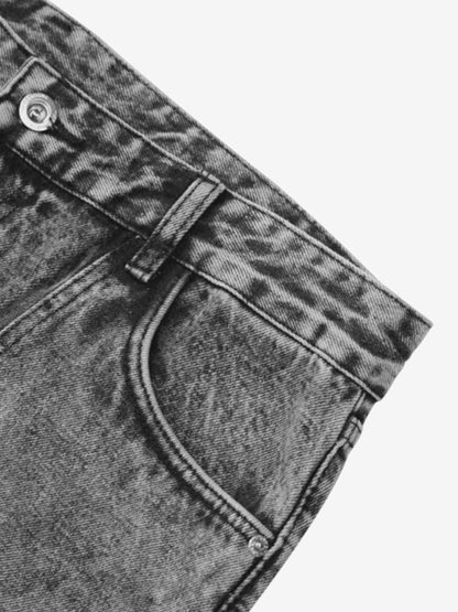 Thesupermade American Street Style Washed Distressed Work Jeans - 2354 