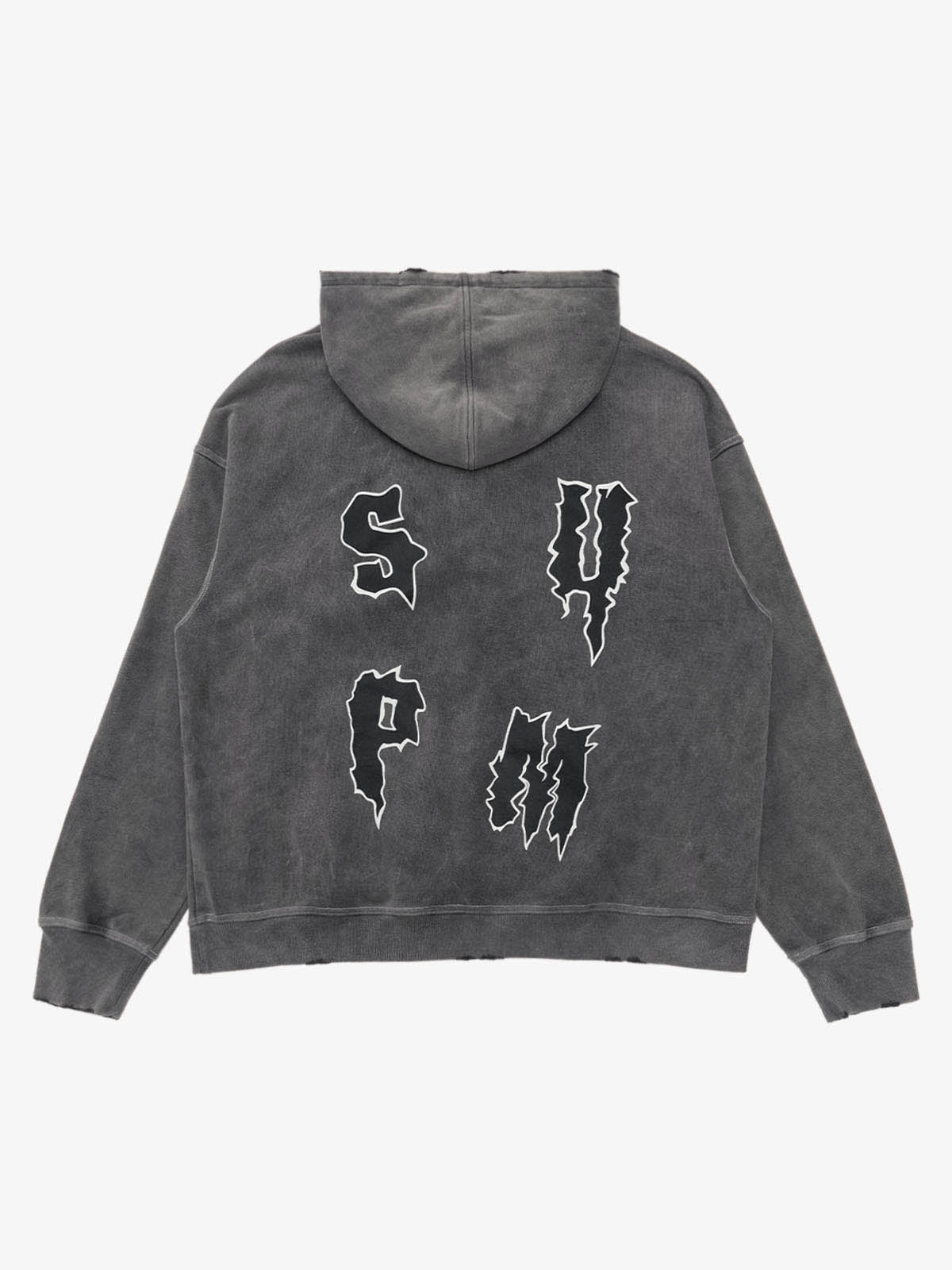 Original Distressed SPMD Graphic Cotton Hoodie 
