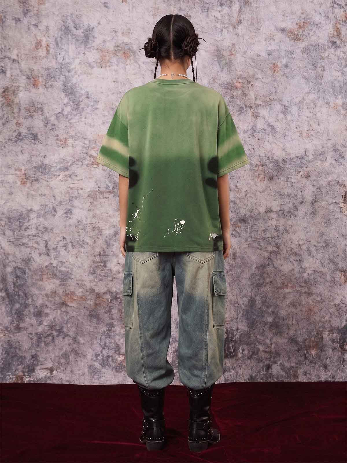 インクスプラッシュレタープリントTシャツ - 2414