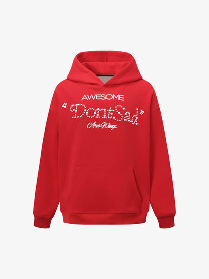 Street Hip-Hop Foam Print Hoodie 