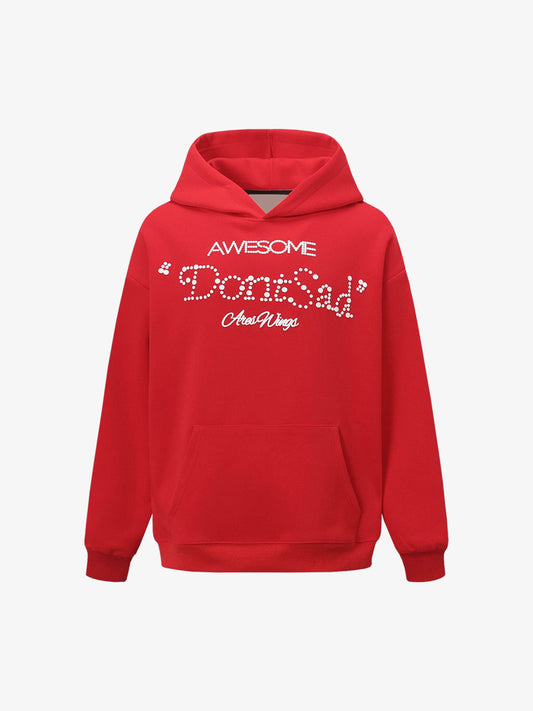 Street Hip-Hop Foam Print Hoodie 