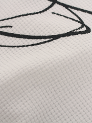 Side Script Waffle Knit T-Shirt