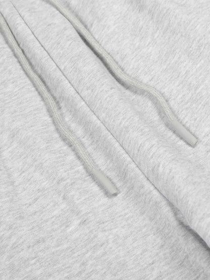 Floral Line Art Studded Wide Leg Drawstring Sweatpants