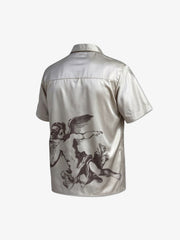 Cupid Angel Sketch Camp Collar Boxy Shirt 