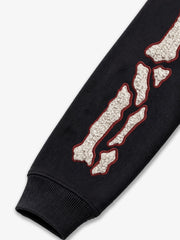 Scorpion Skeleton Terry Embroidered Hoodie