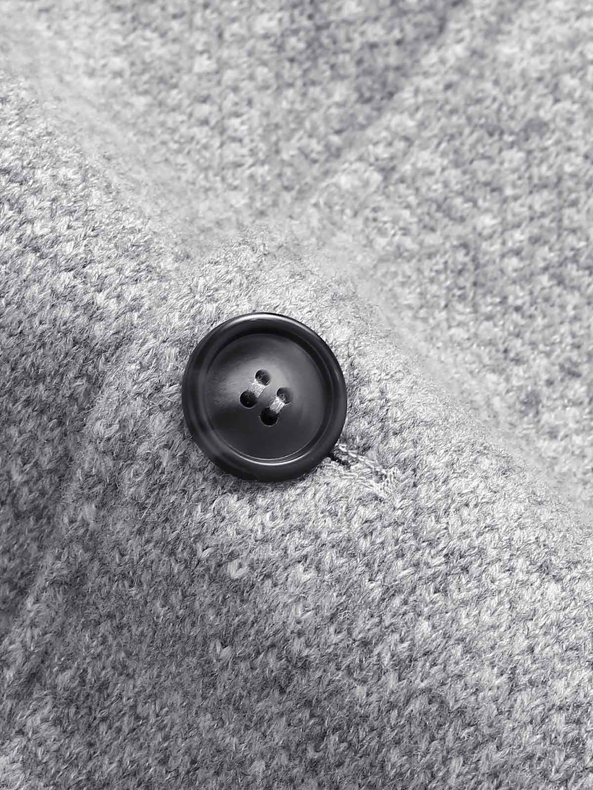 Double-Breasted Stand-Collar Jacket